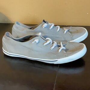 Sperry Gray Canvas Sneakers size 9.5